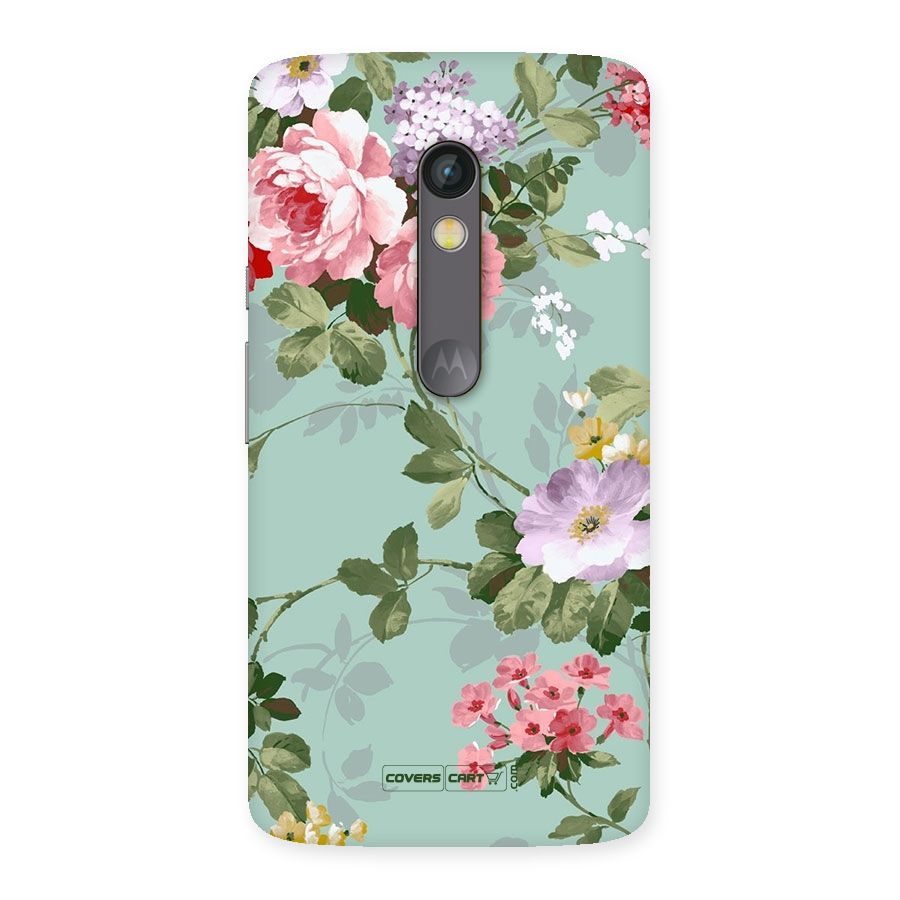 Desinger Floral Back Case for Moto X Play