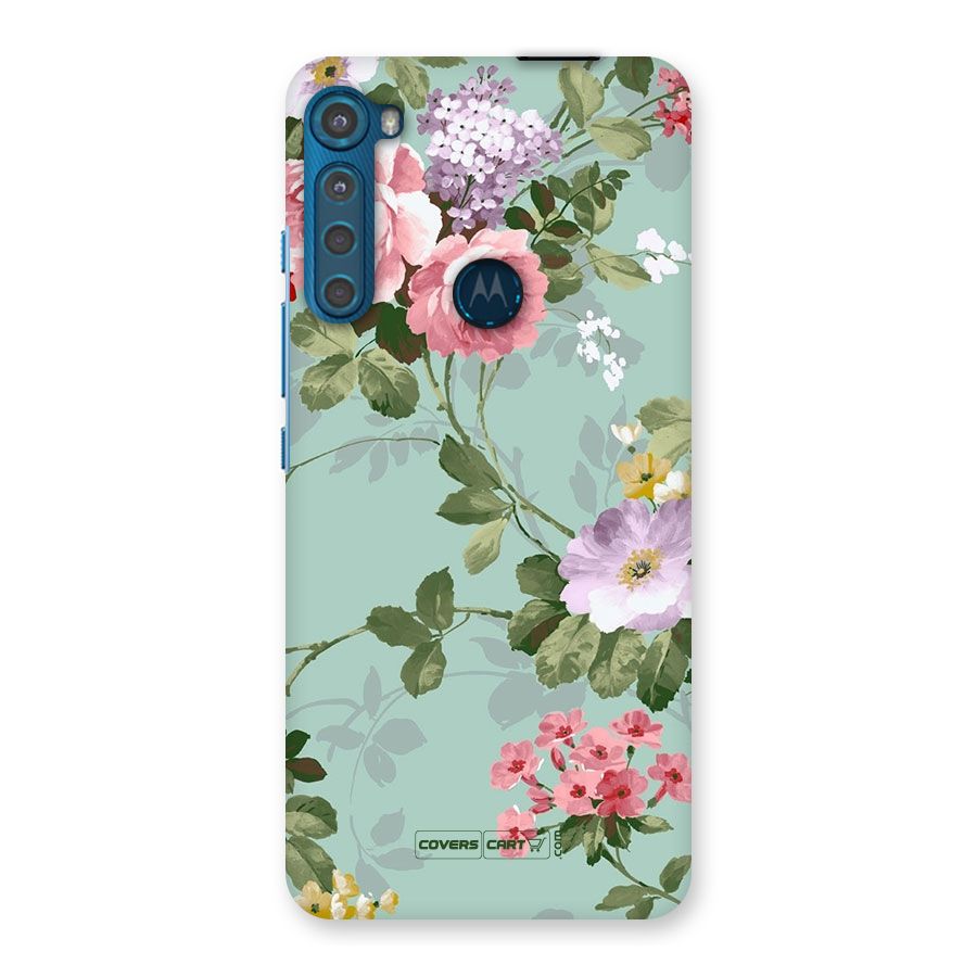 Desinger Floral Back Case for Motorola One Fusion Plus