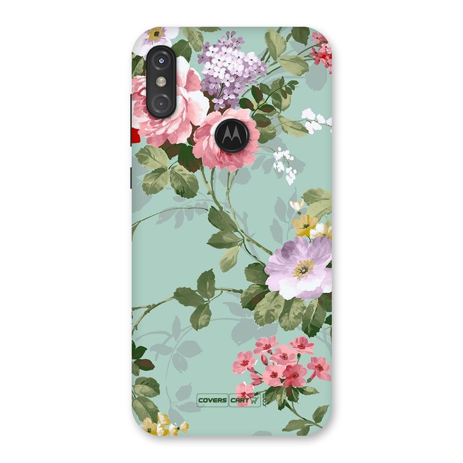 Desinger Floral Back Case for Motorola One Power