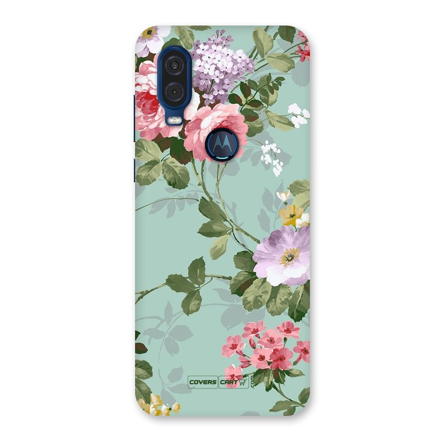 Desinger Floral Back Case for Motorola One Vision