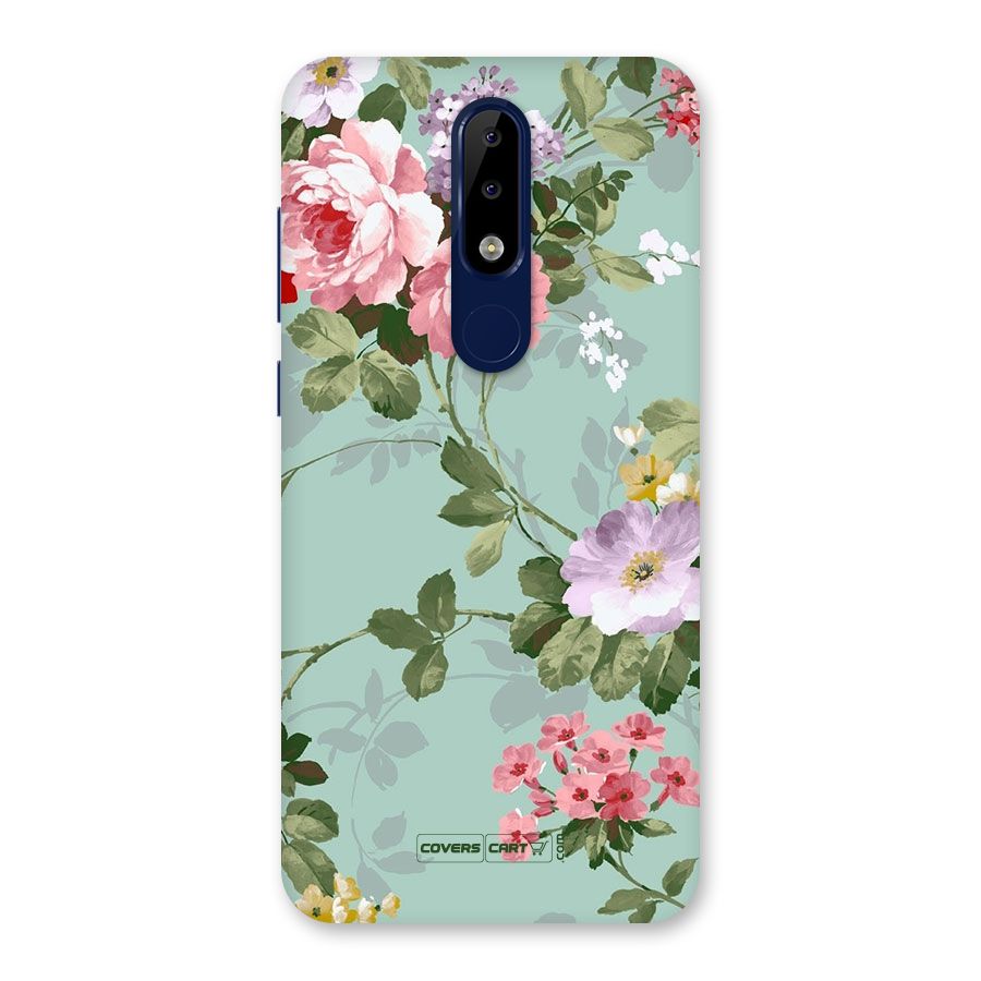 Desinger Floral Back Case for Nokia 5.1 Plus