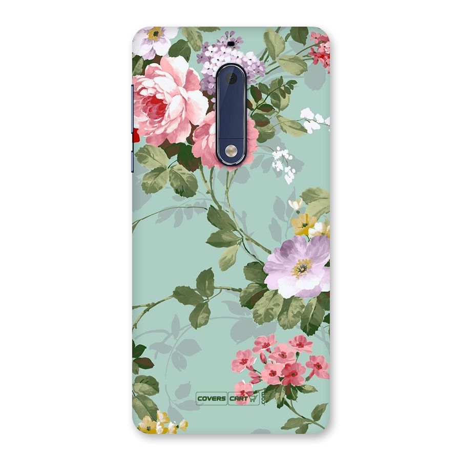 Desinger Floral Back Case for Nokia 5