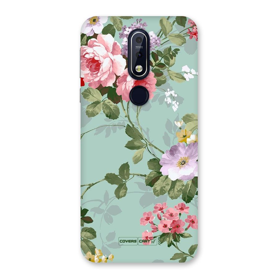 Desinger Floral Back Case for Nokia 7.1