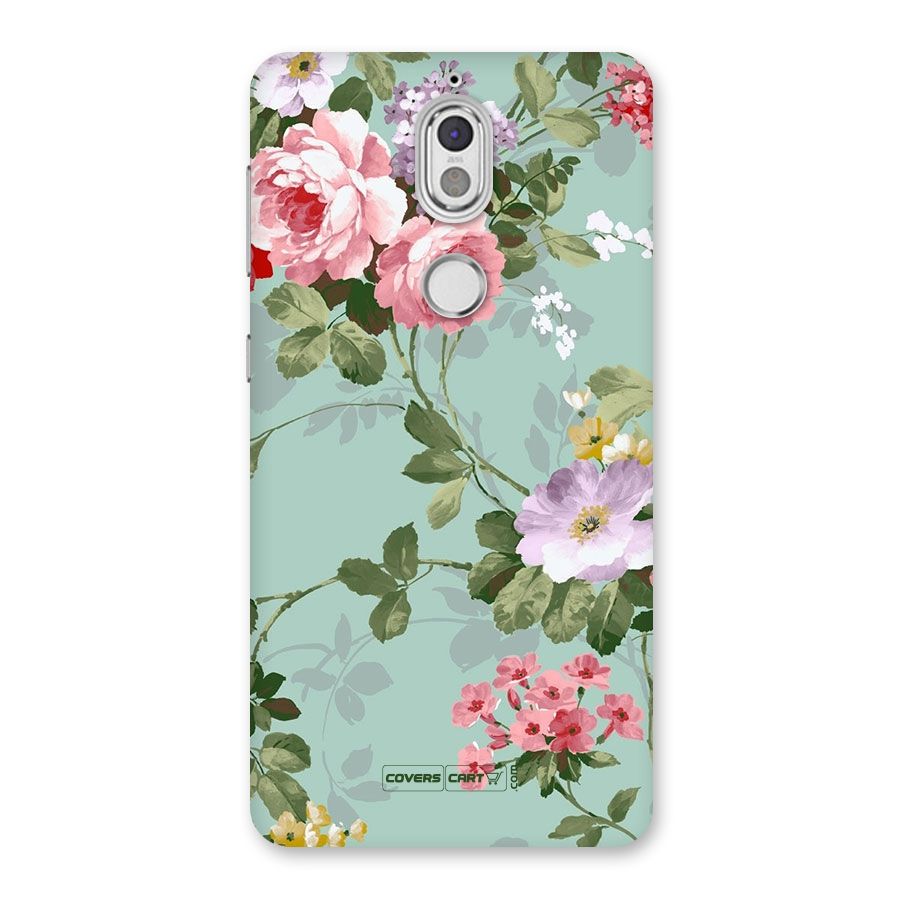 Desinger Floral Back Case for Nokia 7
