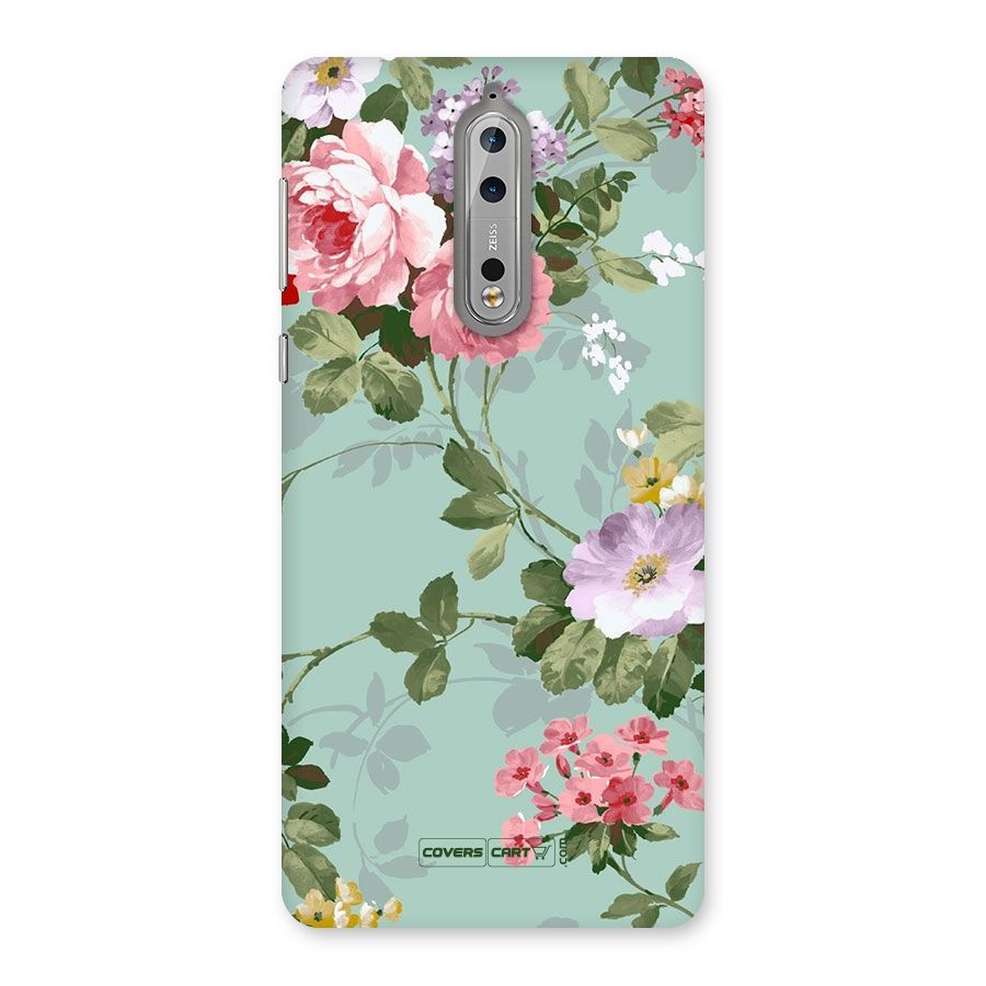 Desinger Floral Back Case for Nokia 8