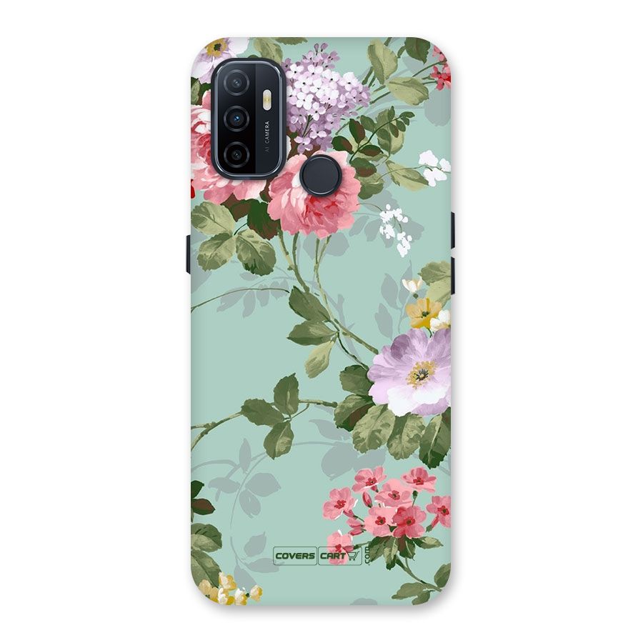Desinger Floral Back Case for Oppo A32