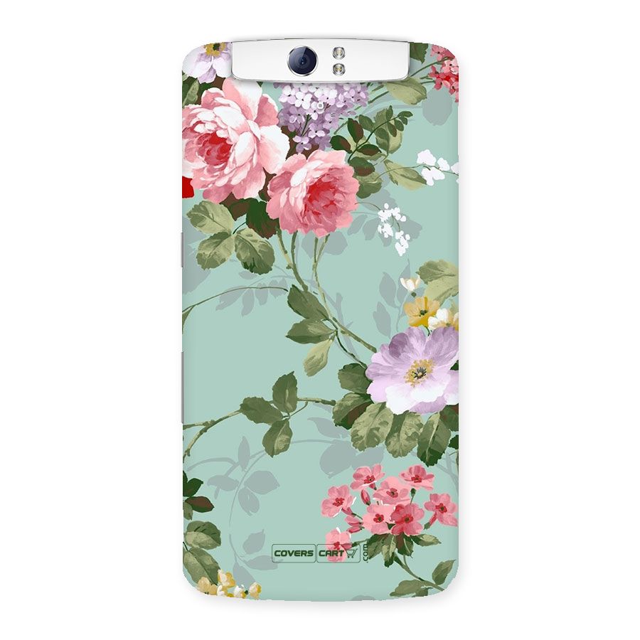 Desinger Floral Back Case for Oppo N1