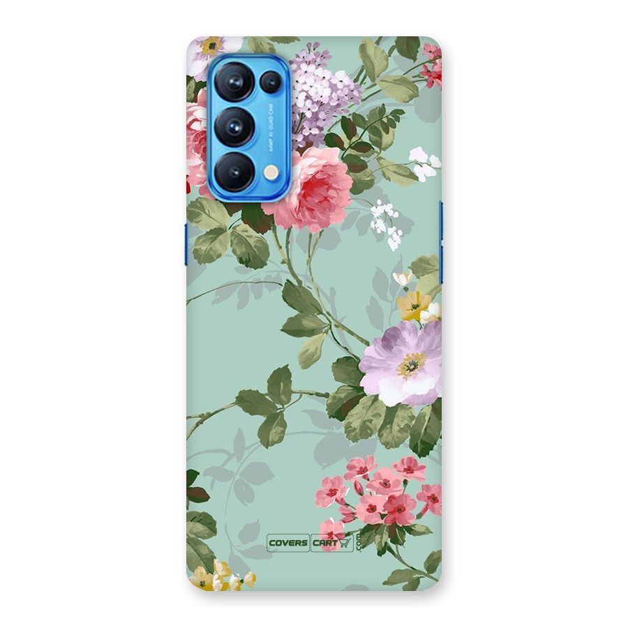 Desinger Floral Back Case for Oppo Reno5 Pro 5G