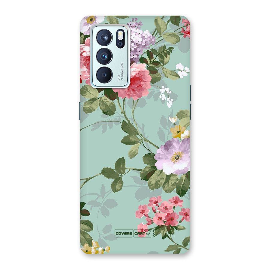 Desinger Floral Back Case for Oppo Reno6 Pro 5G