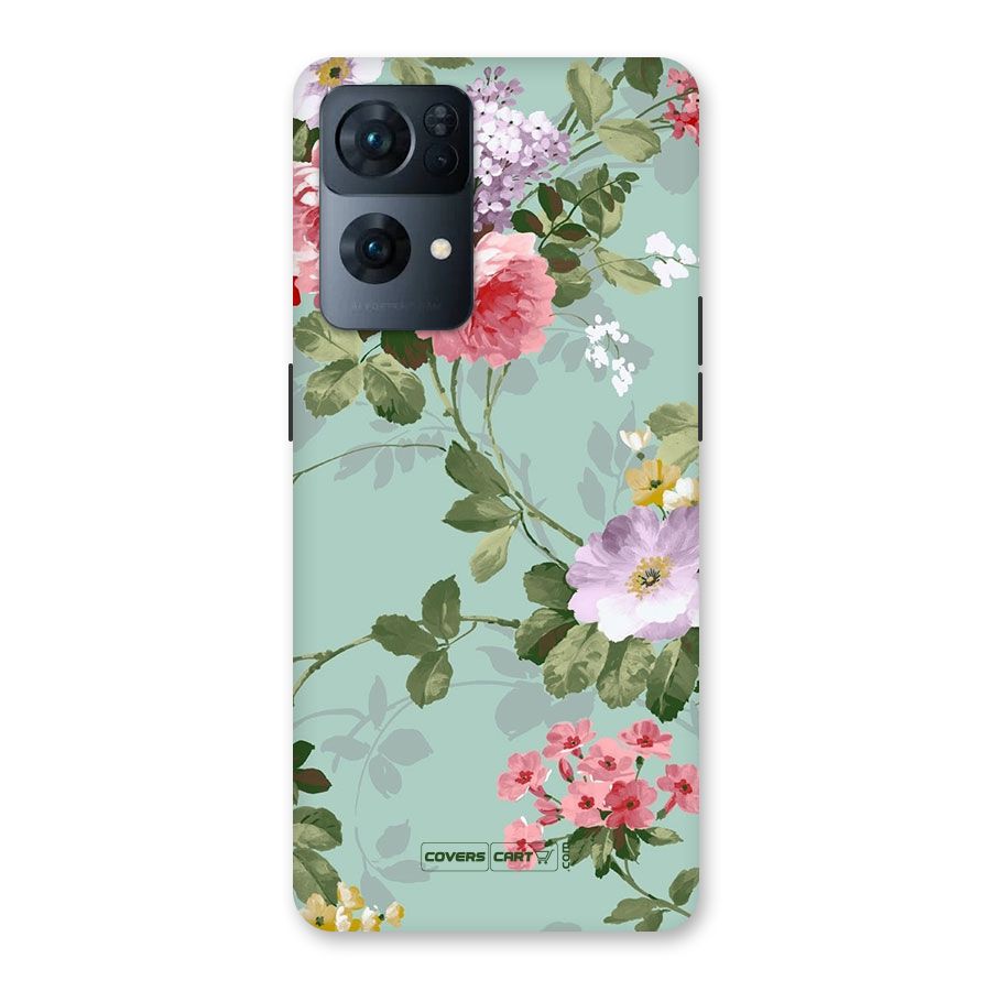 Desinger Floral Back Case for Oppo Reno7 Pro 5G