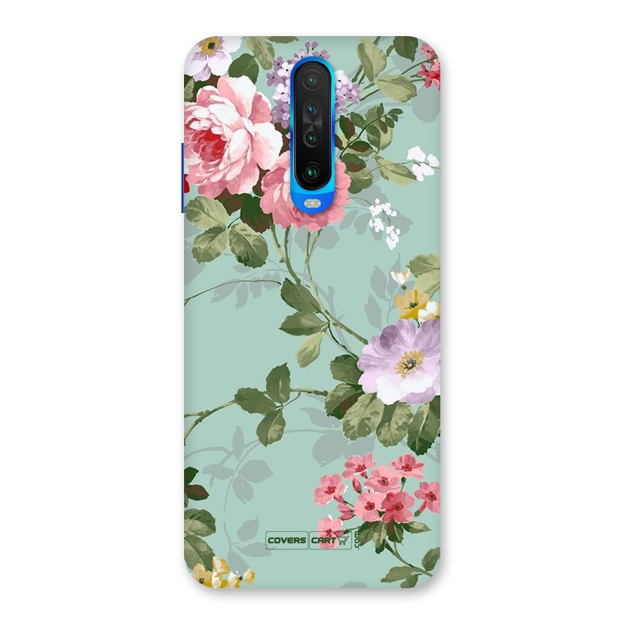 Desinger Floral Back Case for Poco X2