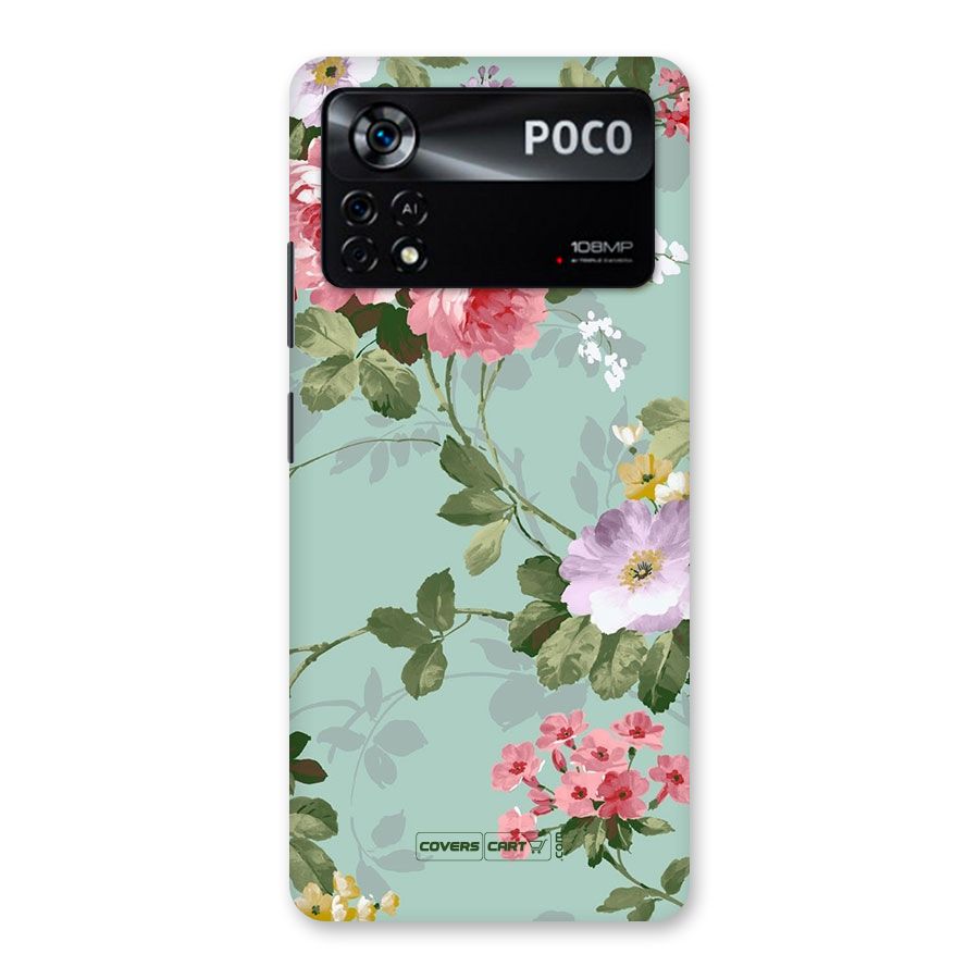 Desinger Floral Back Case for Poco X4 Pro 5G