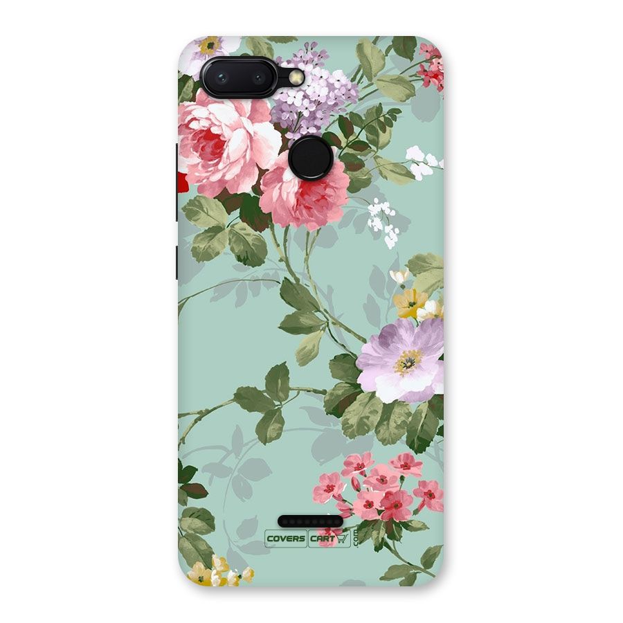Desinger Floral Back Case for Redmi 6