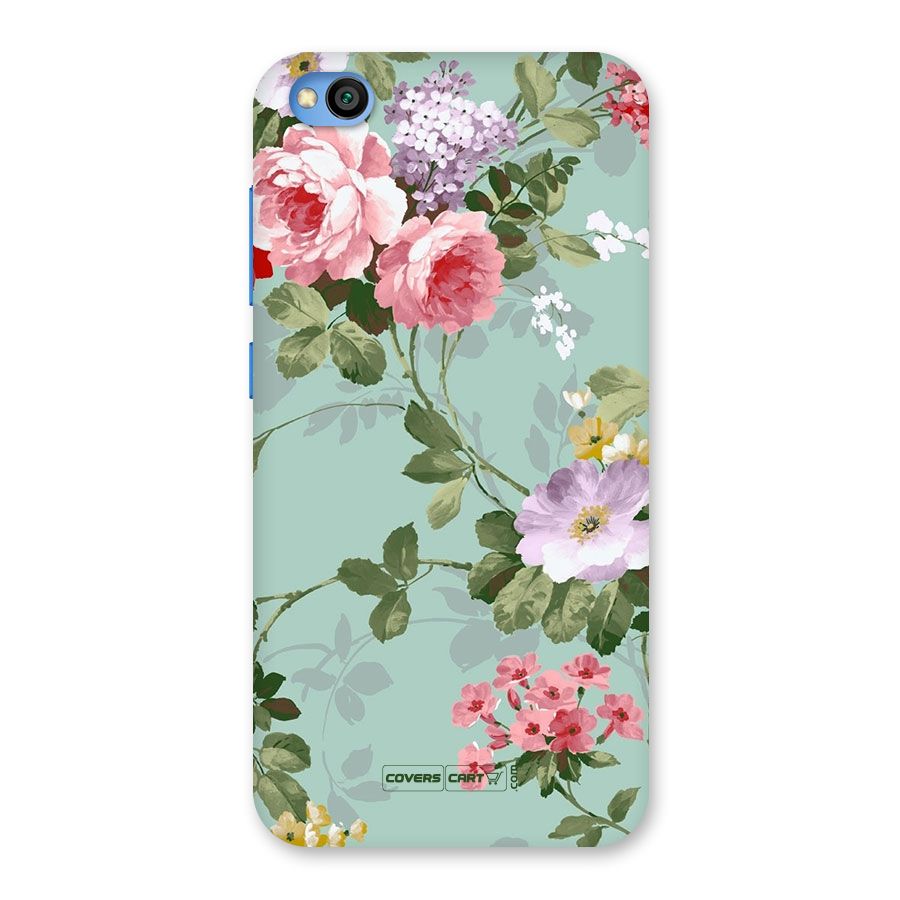 Desinger Floral Back Case for Redmi Go