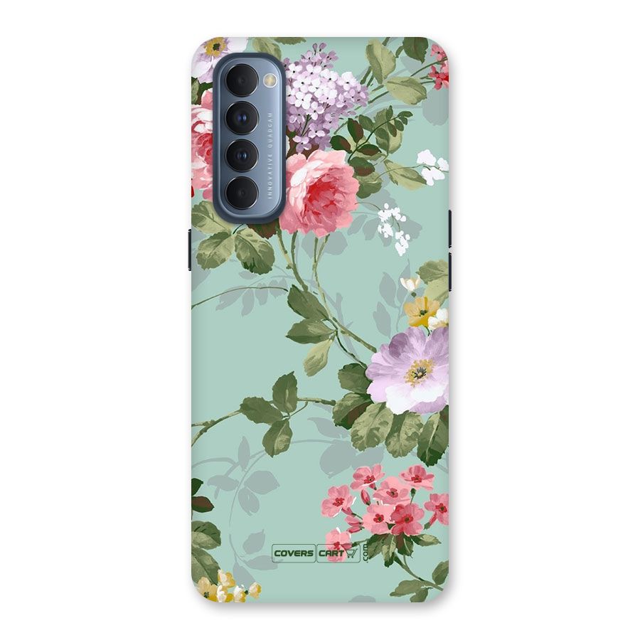 Desinger Floral Back Case for Reno4 Pro