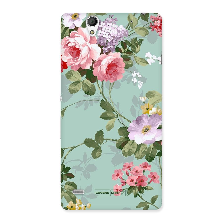 Desinger Floral Back Case for Sony Xperia C4