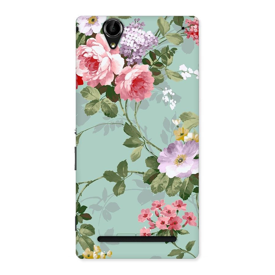 Desinger Floral Back Case for Sony Xperia T2