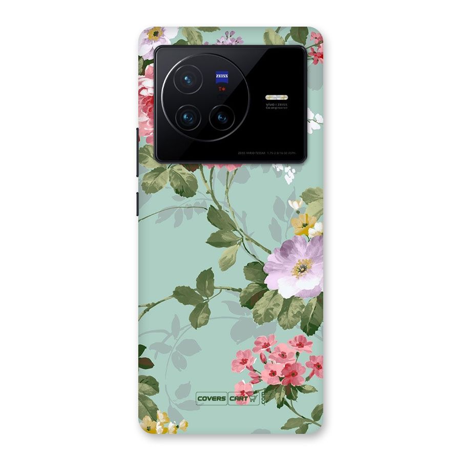 Desinger Floral Back Case for Vivo X80