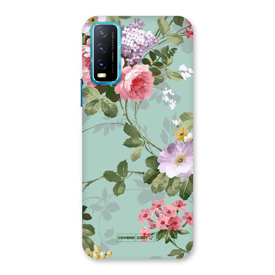 Desinger Floral Back Case for Vivo Y20A