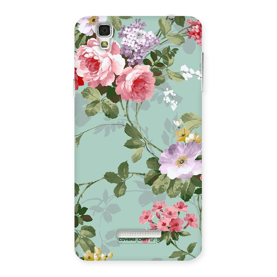 Desinger Floral Back Case for Yu Yureka