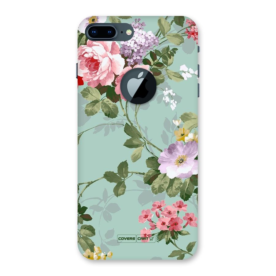 Desinger Floral Back Case for iPhone 7 Plus Logo Cut