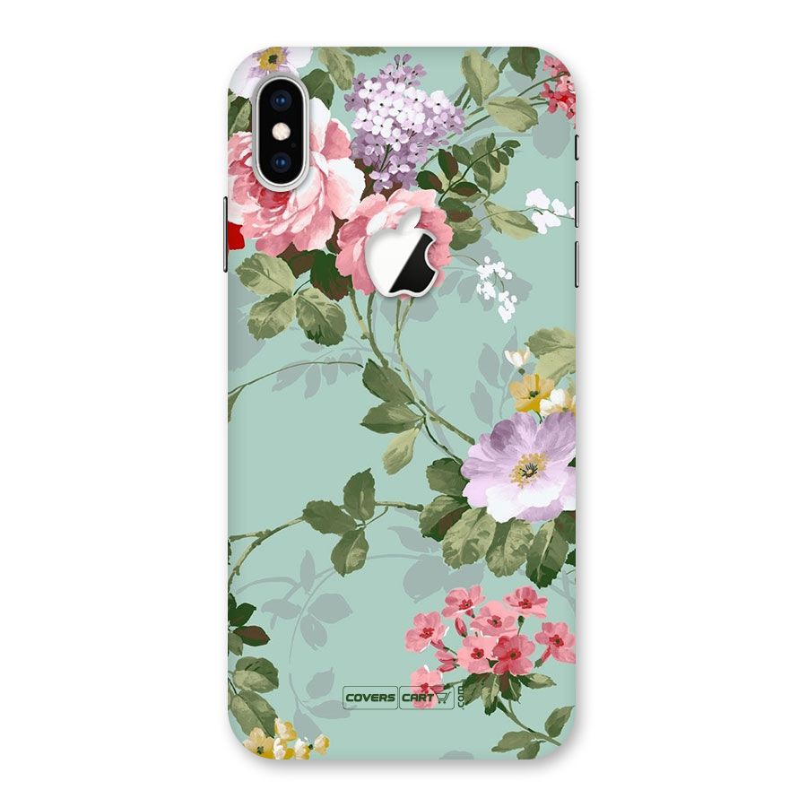 Desinger Floral Back Case for iPhone XS Max Apple Cut