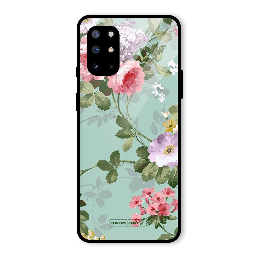 Desinger Floral Glass Back Case for OnePlus 8T