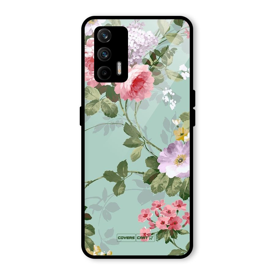 Desinger Floral Glass Back Case for Realme GT 5G