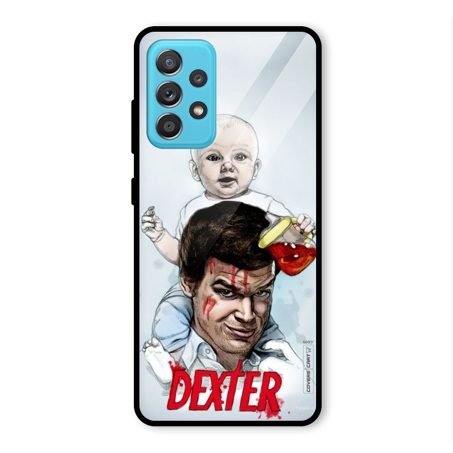 Dexter Artwork Glass Back Case for Galaxy A52