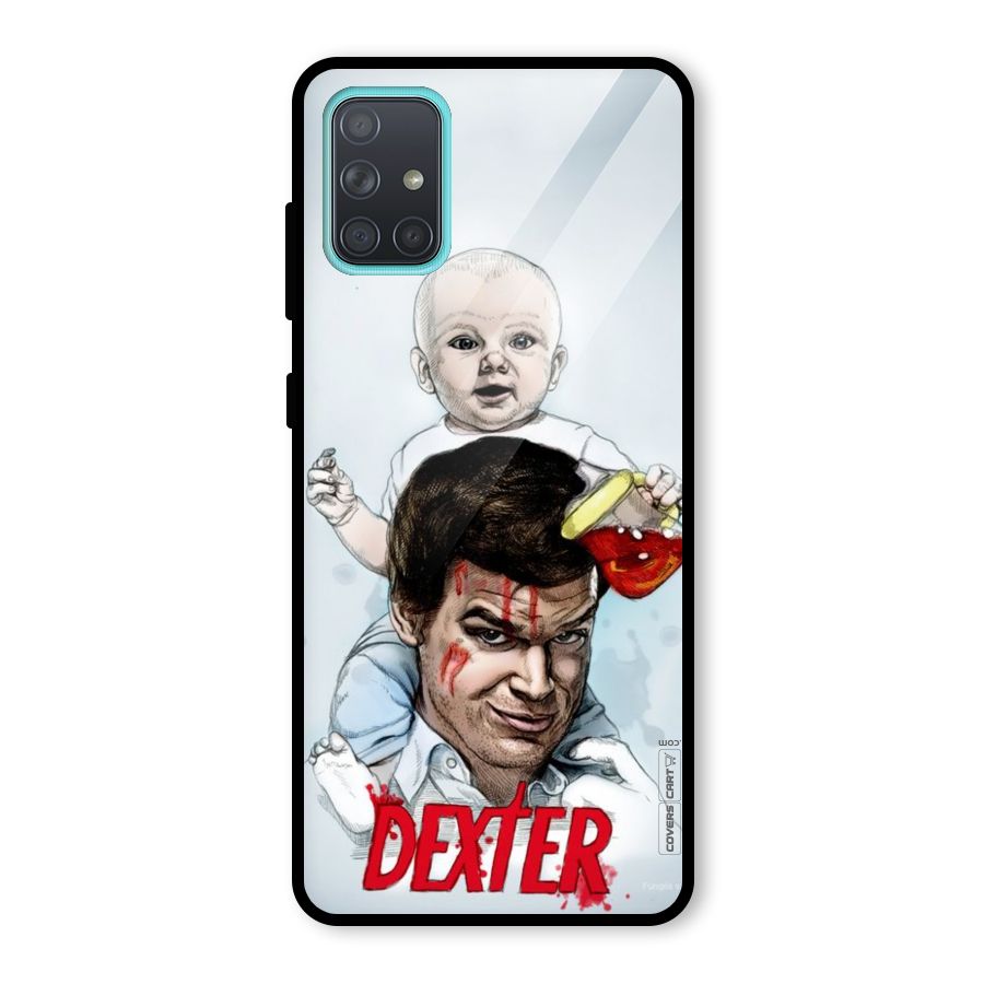Dexter Artwork Glass Back Case for Galaxy A71