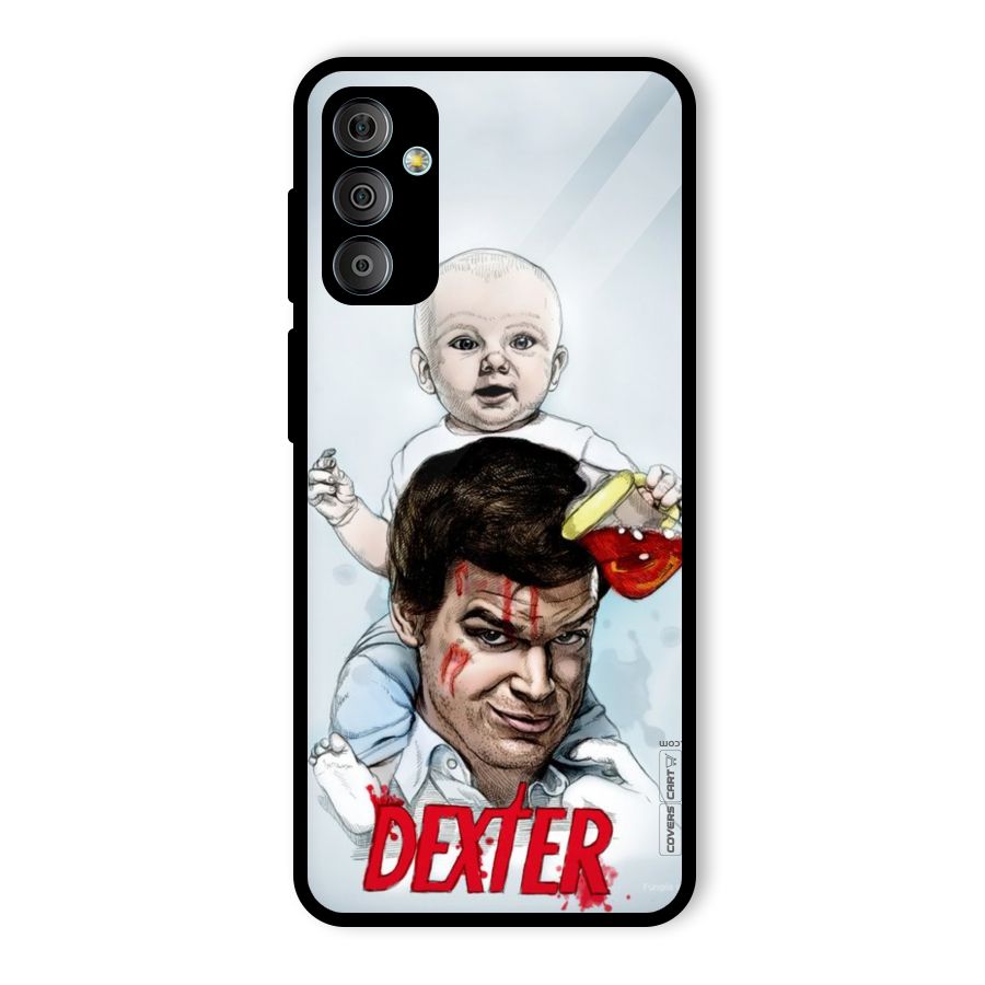 Dexter Artwork Glass Back Case for Galaxy F23