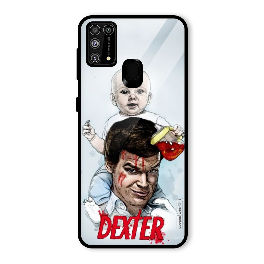 Dexter Artwork Glass Back Case for Galaxy F41