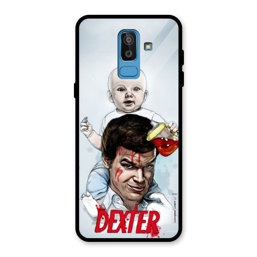 Dexter Artwork Glass Back Case for Galaxy J8