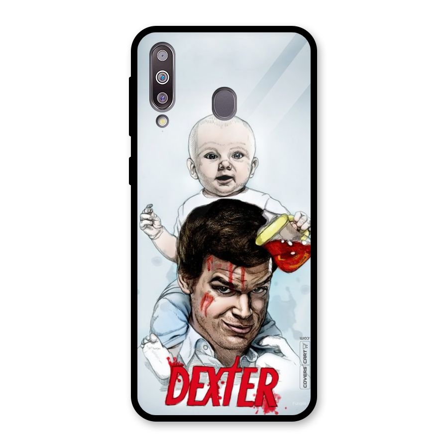 Dexter Artwork Glass Back Case for Galaxy M30