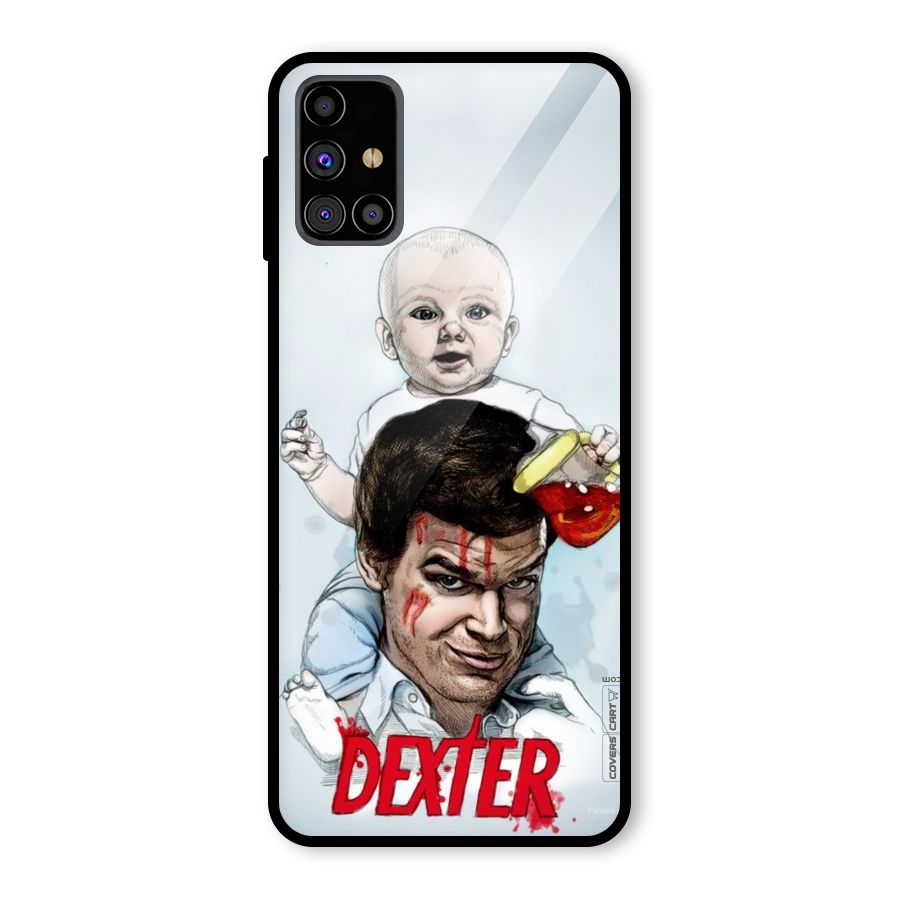 Dexter Artwork Glass Back Case for Galaxy M31s