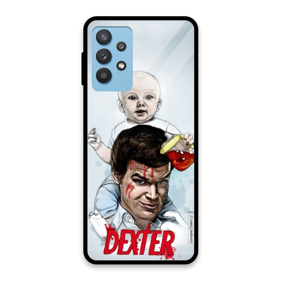 Dexter Artwork Glass Back Case for Galaxy M32 5G
