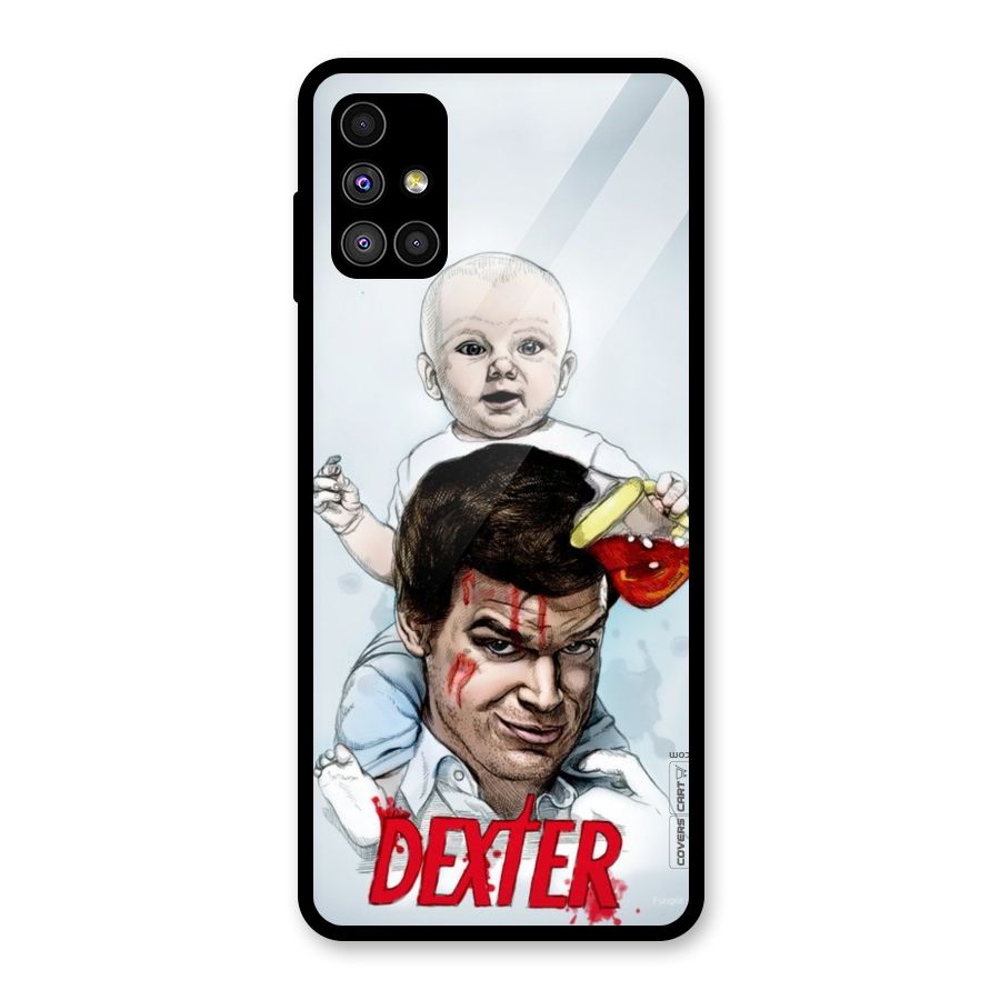 Dexter Artwork Glass Back Case for Galaxy M51