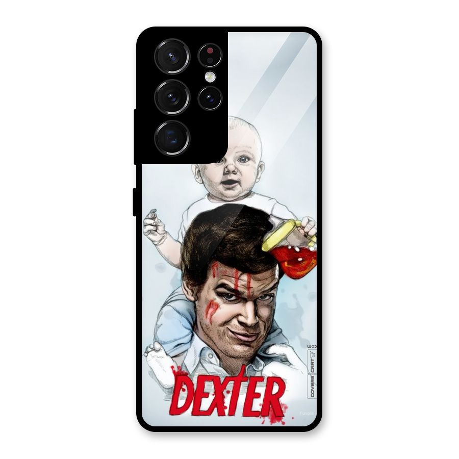 Dexter Artwork Glass Back Case for Galaxy S21 Ultra 5G