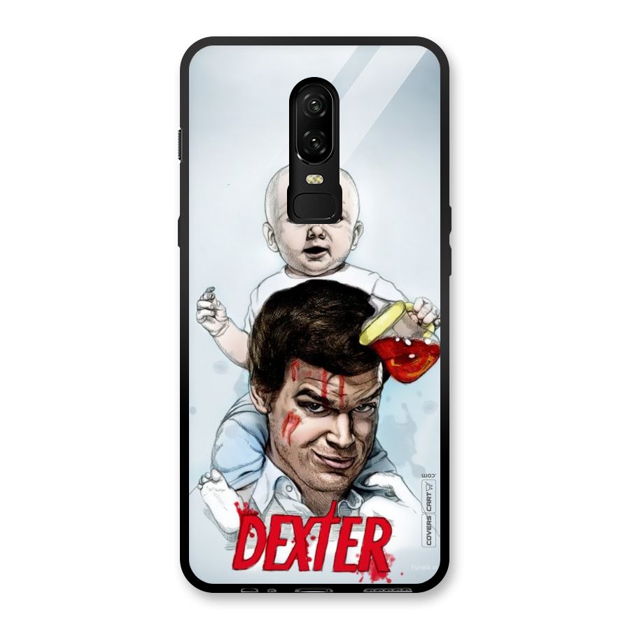 Dexter Artwork Glass Back Case for OnePlus 6