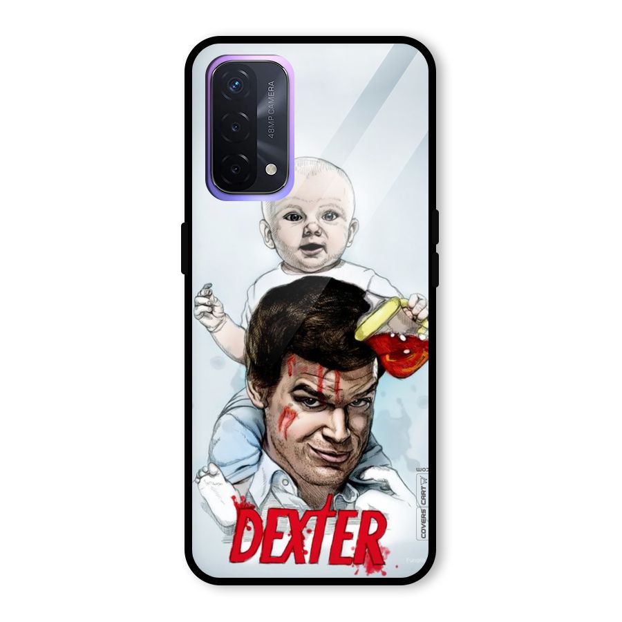 Dexter Artwork Glass Back Case for Oppo A74 5G