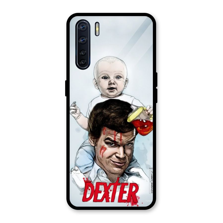 Dexter Artwork Glass Back Case for Oppo F15