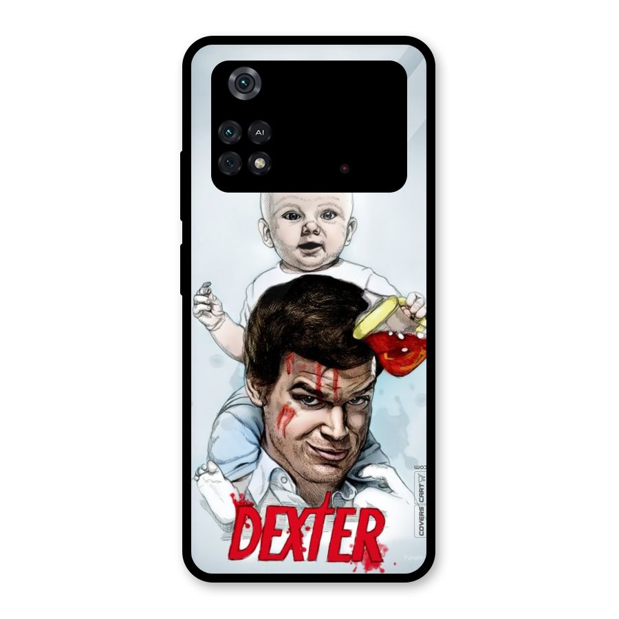 Dexter Artwork Glass Back Case for Poco M4 Pro 4G