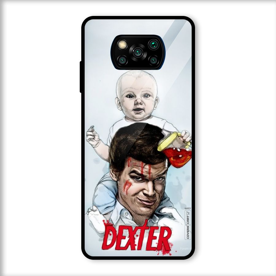 Dexter Artwork Glass Back Case for Poco X3