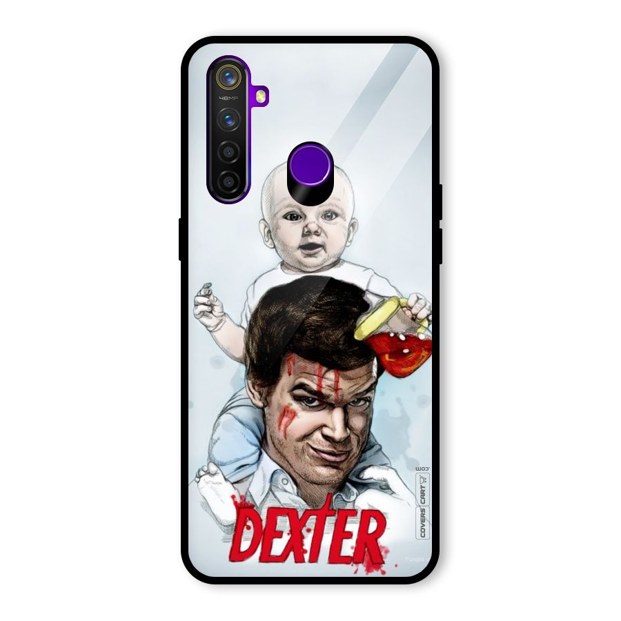 Dexter Artwork Glass Back Case for Realme 5 Pro