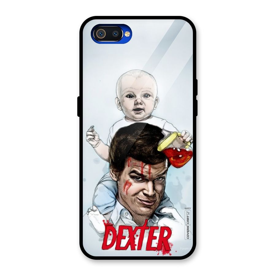 Dexter Artwork Glass Back Case for Realme C2