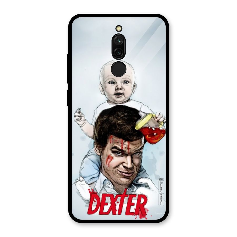 Dexter Artwork Glass Back Case for Redmi 8