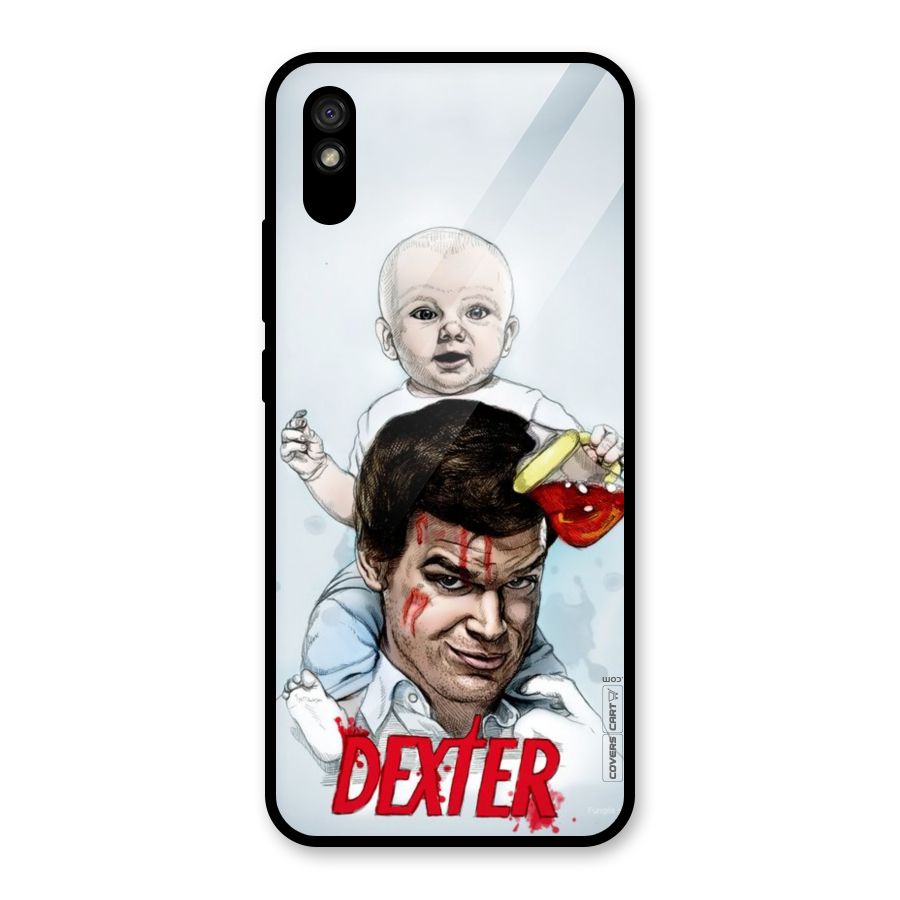 Dexter Artwork Glass Back Case for Redmi 9A