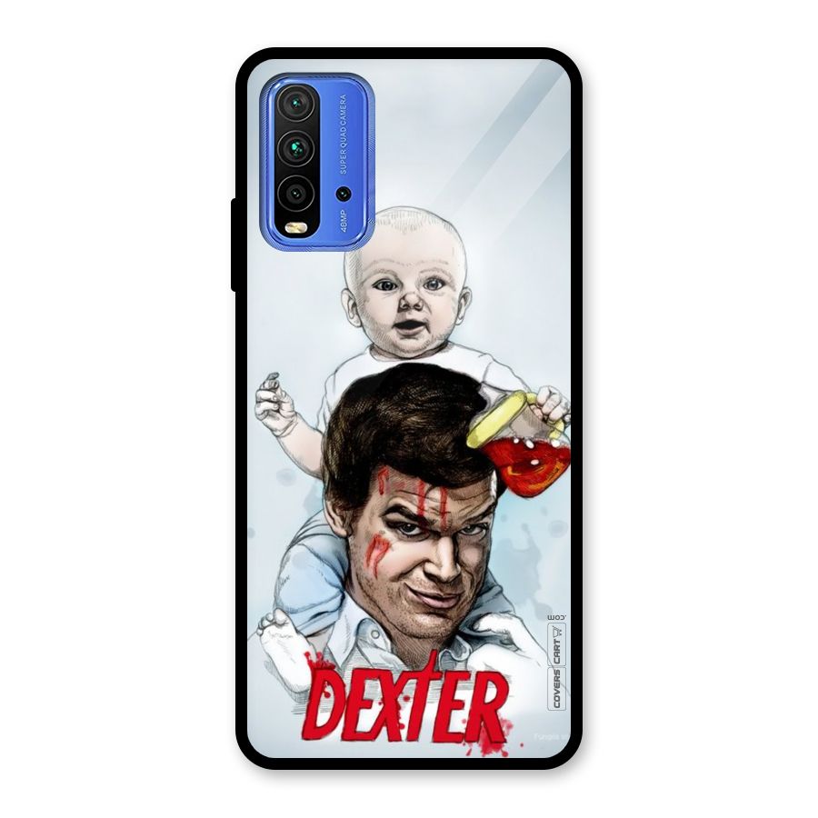 Dexter Artwork Glass Back Case for Redmi 9 Power