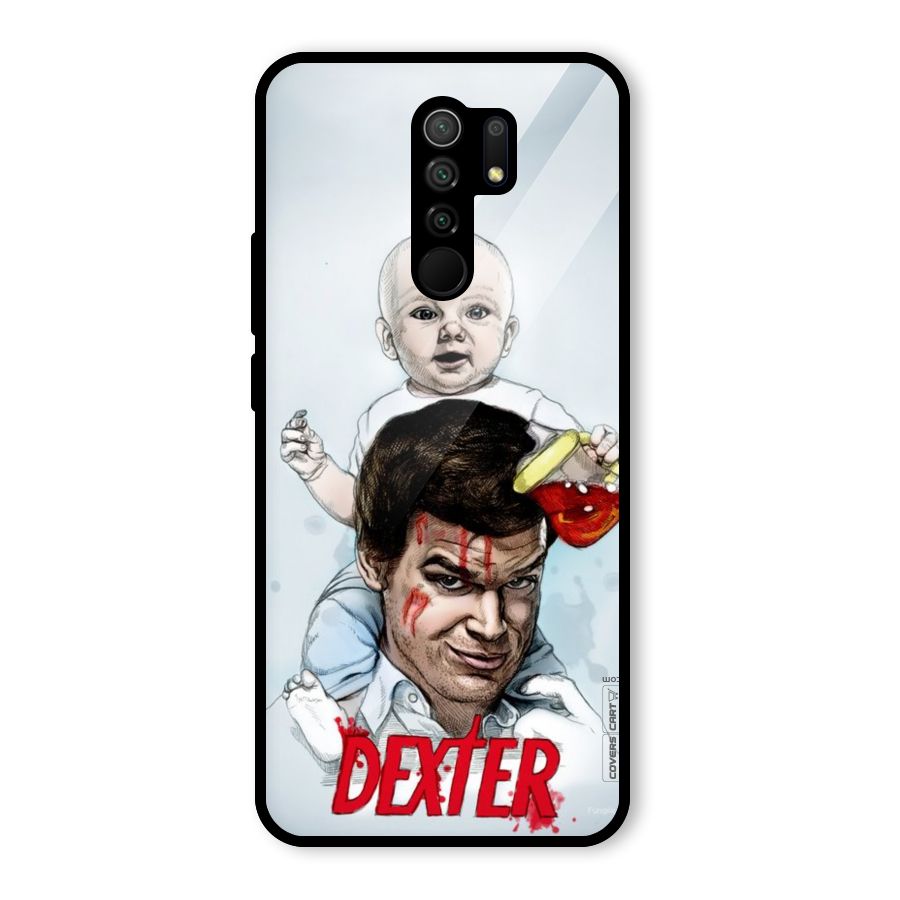 Dexter Artwork Glass Back Case for Redmi 9 Prime