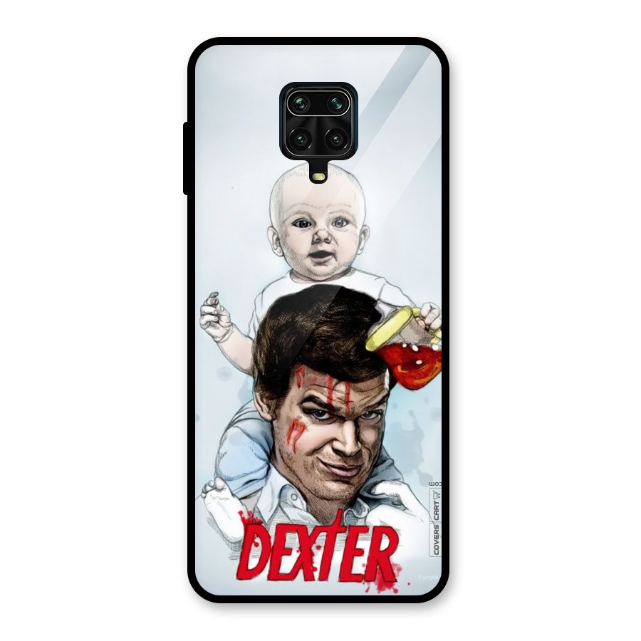 Dexter Artwork Glass Back Case for Redmi Note 10 Lite